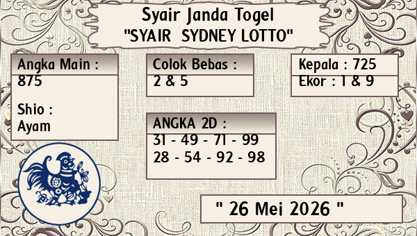 Prediksi Sydney Lotto