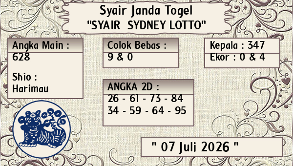 Prediksi Sydney Lotto