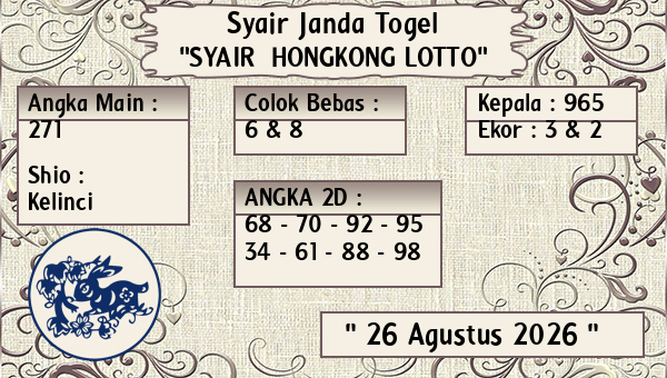 Prediksi Hongkong Lotto